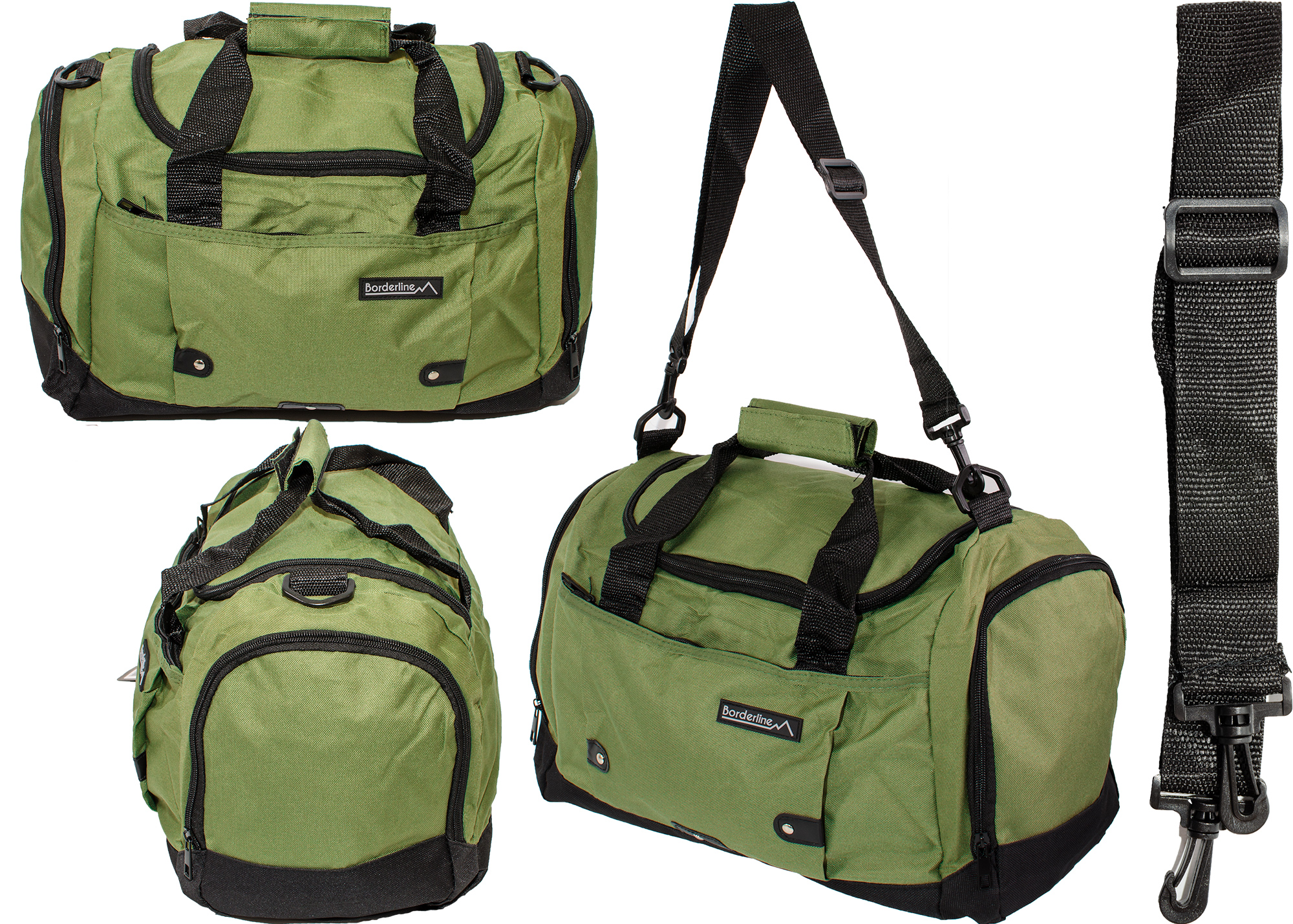 (image for) JBSB61 KHAKI/BLK BORDERLINE TRAVEL HOLDALL 43CM